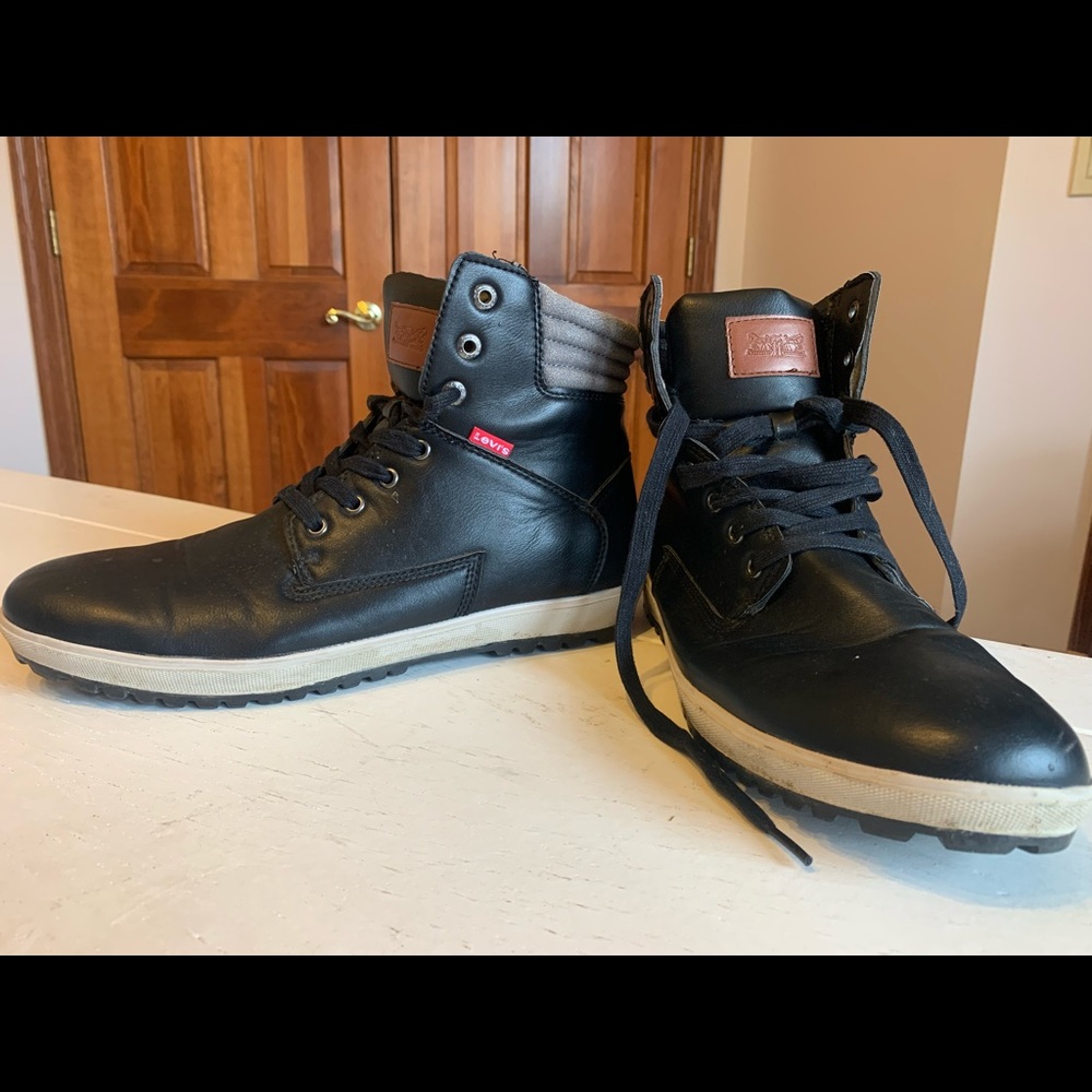 Levis Mens Leather Boots Size 12